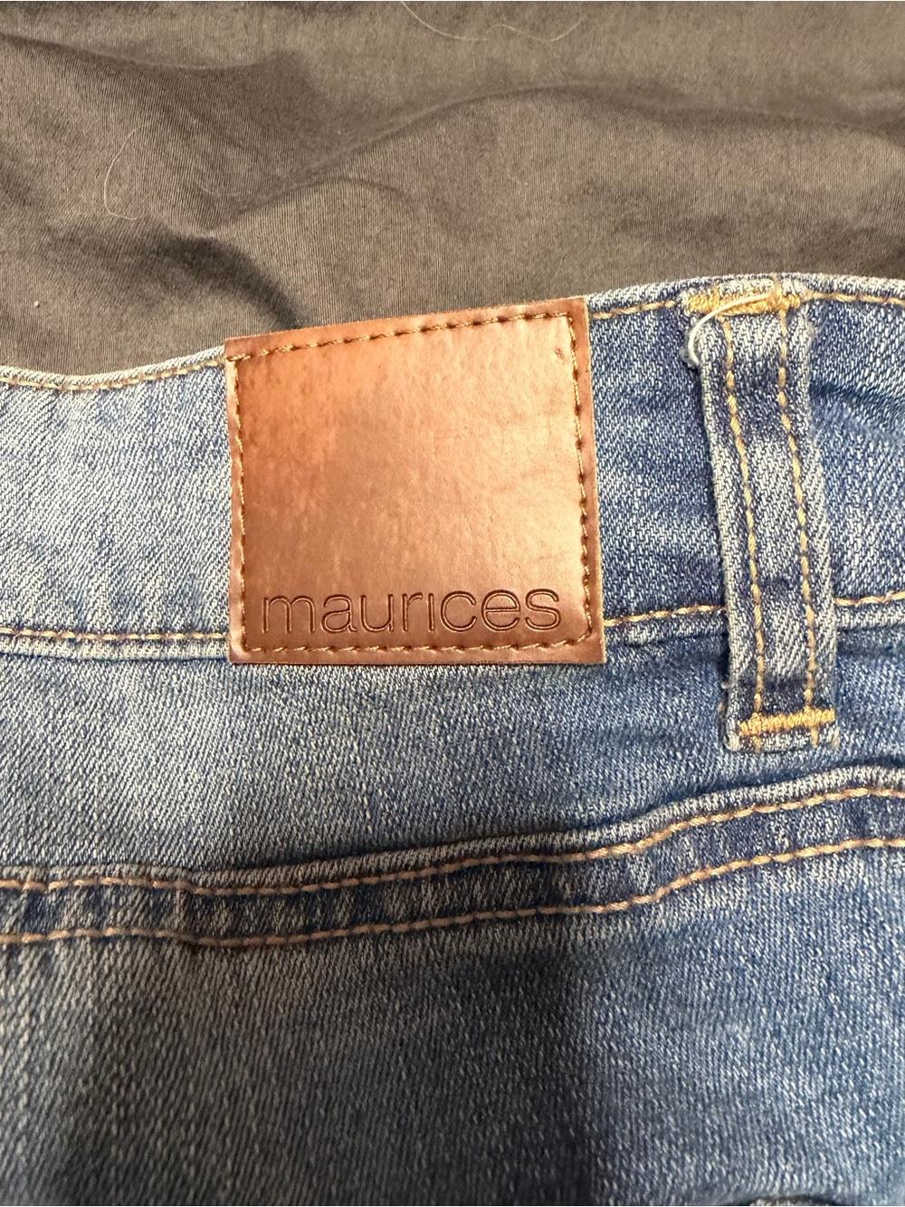 Maurices Light Blue Ripped Cropped Jeans with Frayed Hem - Picture 8 of 9